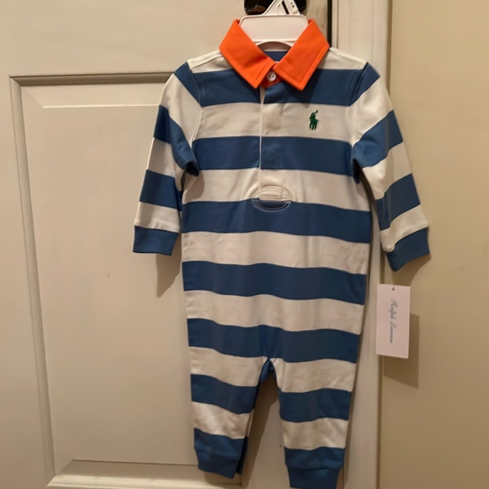 L

Ralph Lauren stripped Blue and white one piece NWT 6m